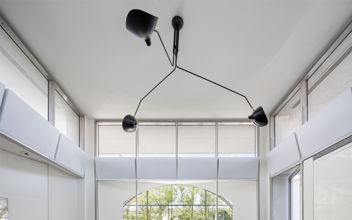3 Arm Ceiling Lamp by Serge Mouille Pendant Lamps